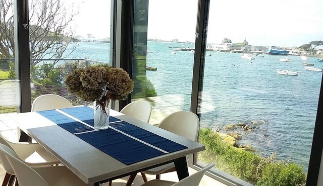 The house feet in the water