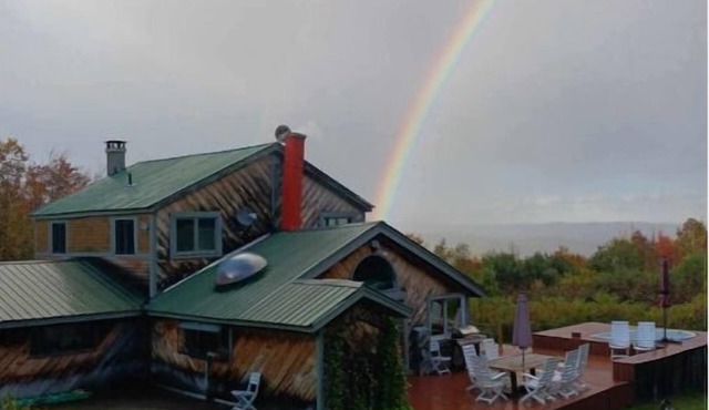 The House on the Hill, looking over the beautiful green mountains of Vermont.
