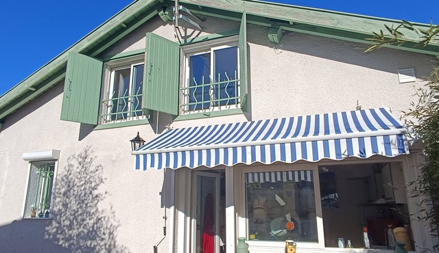 The hut at the bottom of the garden