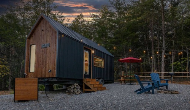 The Iris: Secluded Nordic style tiny home