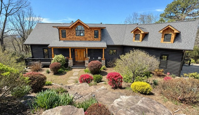 The Ivy | Mountain Views, Game Room, Outdoor Fireplace & 2 Private Acres Near Brevard
