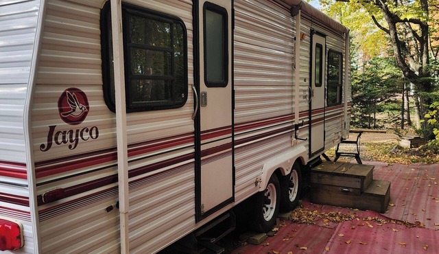 The Jayco - Cozy Camper on a lake in Presque Isle - Wisconsin's last wilderness