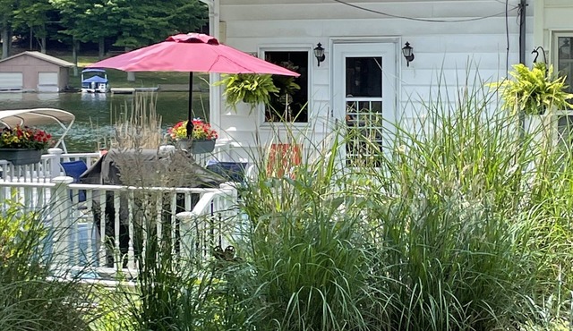 The Lake house is a beautiful house within 20’ of Hamlin Lake. Beautiful views.