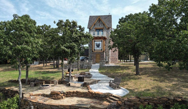 “The Lakeside Fortress: A Romantic Fairy Tale Overlooking Skiatook Lake."