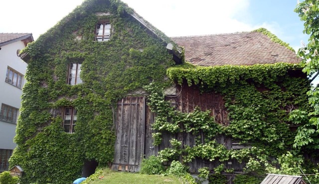 The leaning house of Oberschan