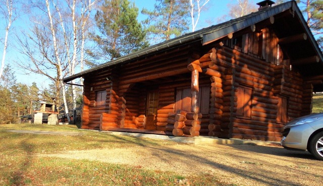 The little log with a view of the lake