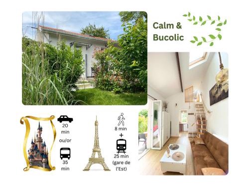 The Little Oak - tiny house with bed on mezzanine & terrace - from 1 to 4 p Disney, Paris & CDG