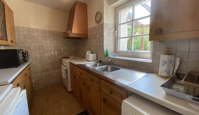 The local beach is only 5 mins away by car .Local bar in village plus shop.