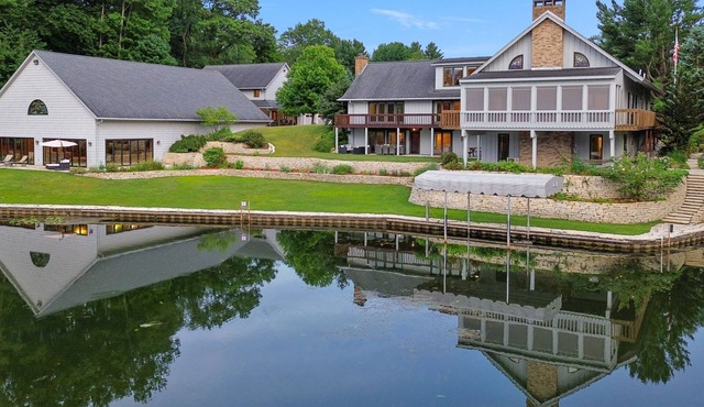 The Lodge at Rush Lakes 500ac Preserve. Fishing guides, pool, boating, and more