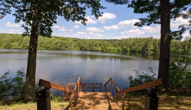 The Log Cabin on Cawley Pond