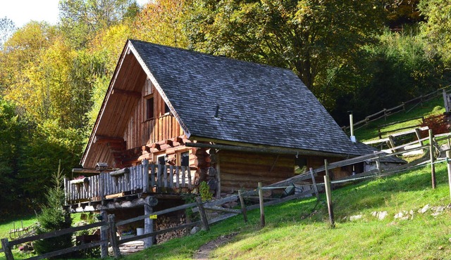 The logger's cottage made entirely of logs