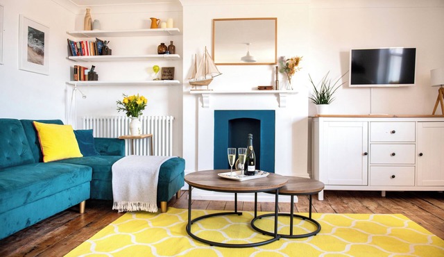 The Lookout Broadstairs, 3 bed 2 bath Apt, central, sea views, kids & dogs ok