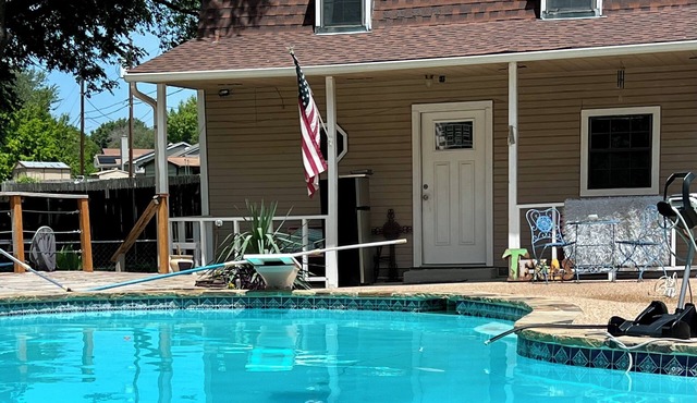 The lovely Texas Rose House nestled just outside of Waco, TX is relaxation ready