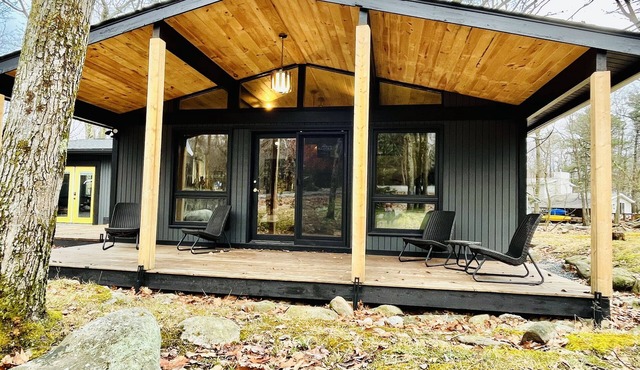 The LoveShack- MidCenturyModern w hot tub in the Poconos!