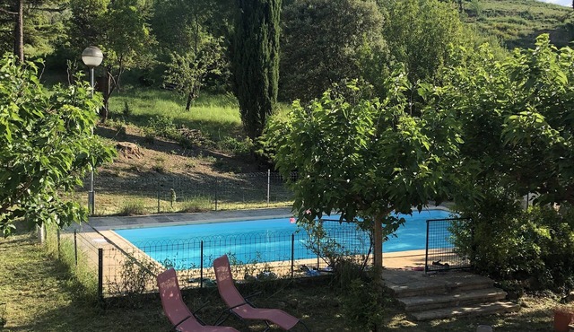 The Mas Cévenol on the edge of the forest