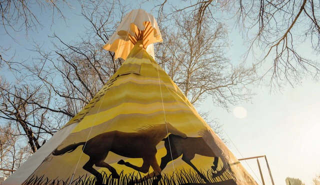 The Mane Attraction Teepee at The Edge—Unique Riverfront Glamping Salt Lick, KY