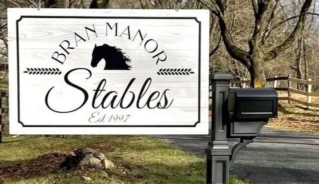 “The Manor House” historic home on 15 acres at Bran Manor Equine Sanctuary.