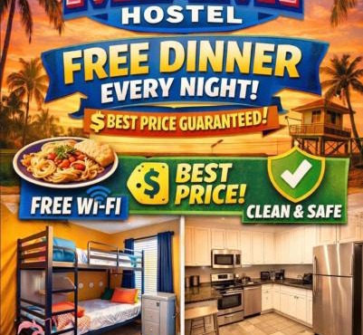The Miami Hostel -FREE Breakfast Waffles - FREE DINNER - Free Coffee or Tea - No Mix - Dorms Airport Downtown Wynwood Women Rooms -Men Rooms -Fast Wi-Fi - Free Coffee - 24hr check in Available