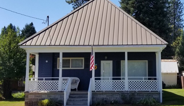 The Mountain House at the base of Mount Shasta