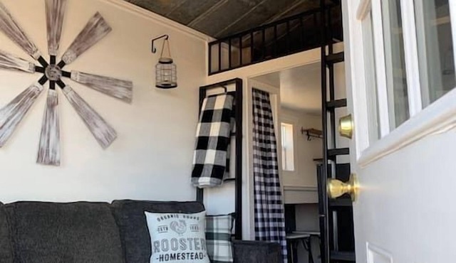 The Nest Tiny Home is 160sf with awesome Views!