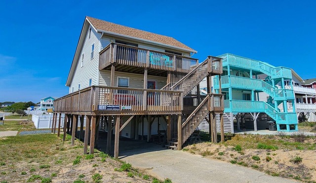 The OBX RX - Wake up and salt air with this 4 BR Semi-Oceanfront, dog friendly home w/Private Pool!