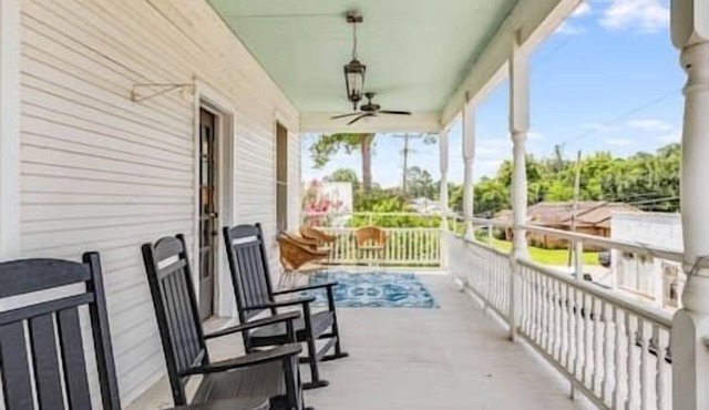 The Old Opera House Loft overlooks Downtown Breaux Bridge, sleeps 6