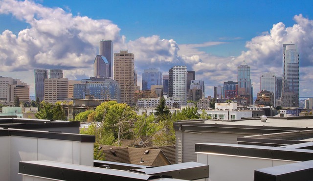 The Olympic Overlook - New Townhome on Capitol Hill, 98 Walk Score