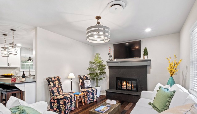 the ORANGE DOOR just steps from art, trails & dining