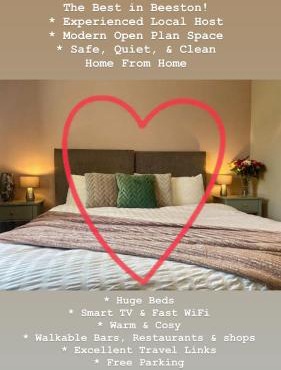 The Orchid-Central Beeston-Private Apartment-SmartTV-Free Wi-Fi-Tram-Parking