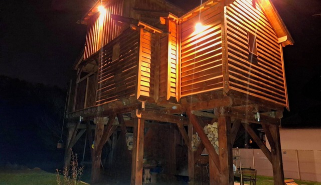 The perched bathhouse