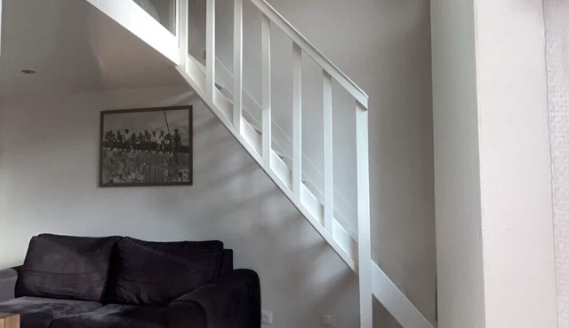 The perched cocoon apartment between the Stade de France and Enghien les Bains