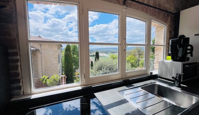 The perched house in the village of Allex