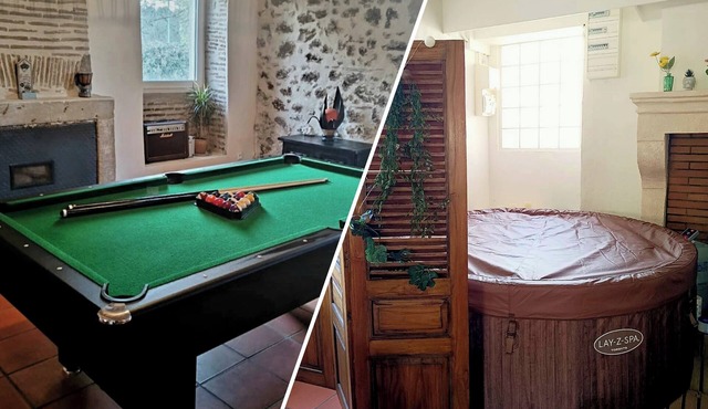 The perfect country home with billiards and jacuzzi!