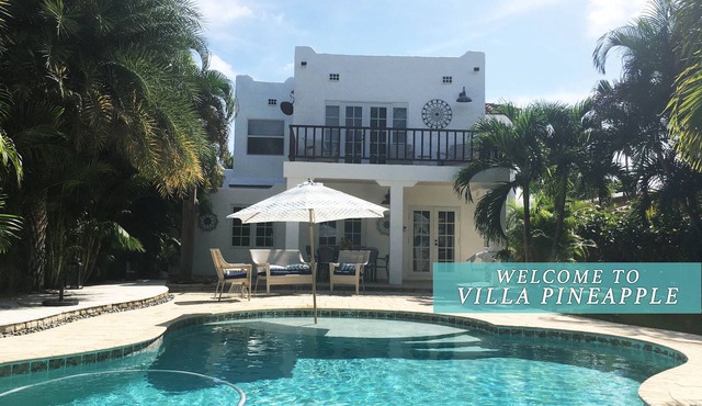 The Pineapple Villa: Chic 4BD Tropical Paradise near the Beaches