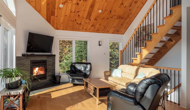 The Plein Sud : Winter Lakefront Chalet, Fireplace, Hot Tub & Ski
