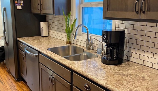 The Prospector is a cozy home, conveniently located, set in a quiet neighborhood