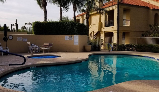 The Racquet Club Resort! Resort living and close to everything.