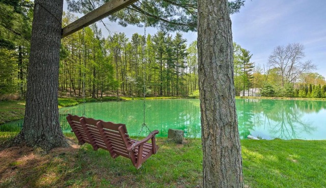 'The Red Pine Cabin' w/Private Pond & Dock!
