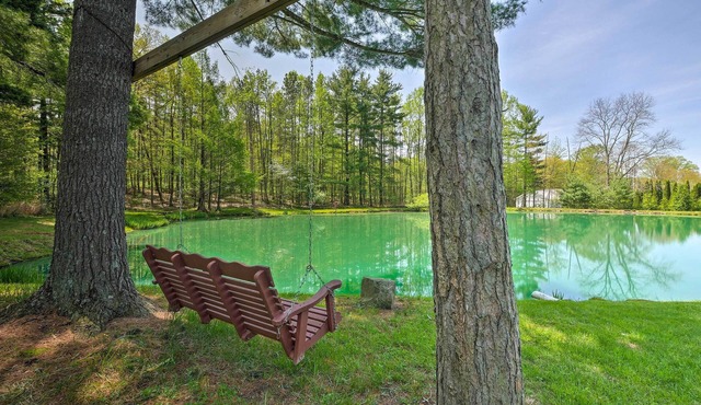 'The Red Pine Cabin' w/Private Pond & Dock!