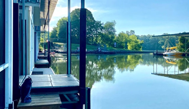 The Reel Time on the Flint River houseboat.