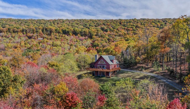 The Retreat at Upland Trail - Private | View | Fireplace | Game room | Fire pit