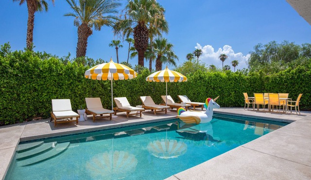 The Ricardo! Mid-century villa + saltwater pool + 5 minutes from downtown PS