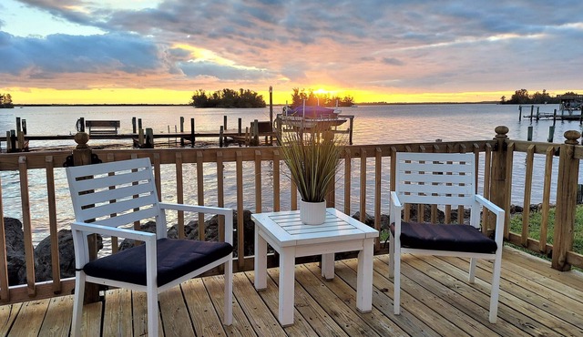 The River Cottage on the Indian River with amazing views and boat docks.