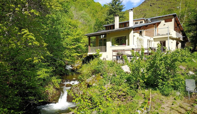 The River Mountain House at 1,000m altitude in the Pyrenées-Orièntales