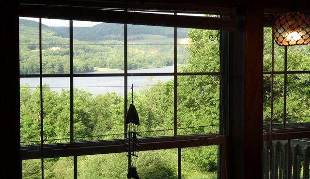 The road less travelled. Rural pet friendly home with lake view and office.