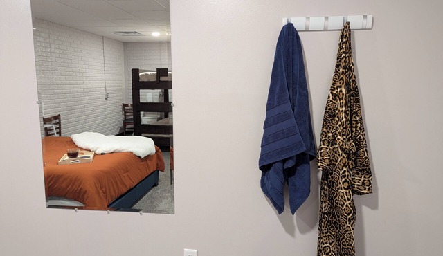 The Robins Nest near Frankenmuth is spacious basement apartment.