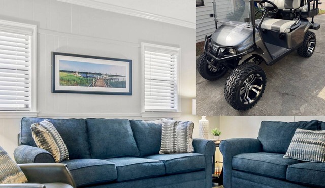 The Saltwater Cottage-Golf Cart & Linens Included