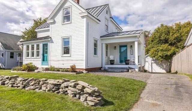 “The Sea Keeper” at Two Lights with lighthouse and ocean view