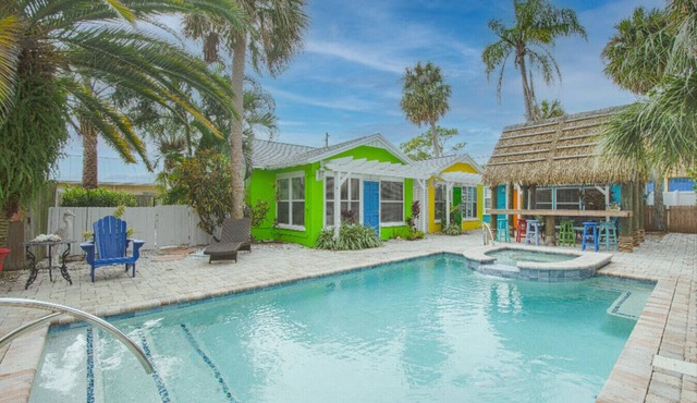 The Seaside Cottages are located just across the street from Indian Rocks Beach!