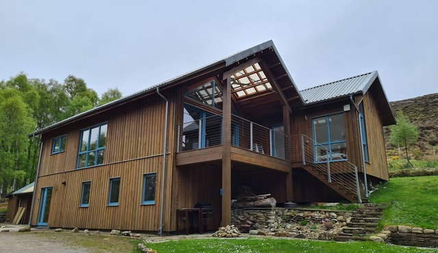 The setting up Strathconon with loch and hill views is truly spectacular.